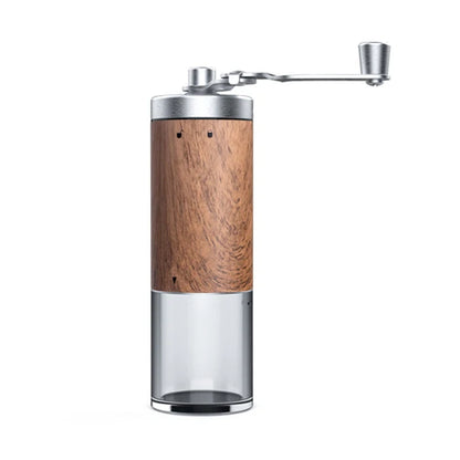 Portable Hand Coffee Grinder – Stainless Steel Manual Mill with Adjustable Coarseness & Wood Grain Design - Home Fads 