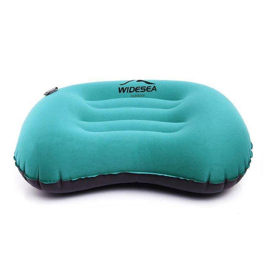 Portable Inflatable Camping Pillow - Compressible Air Cushion for Outdoor Sleeping Gear - Home Fads 