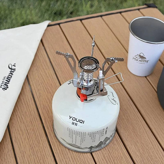 Portable Outdoor Camping Gas Cooker - Lightweight Aluminum Alloy Camp Stove for Picnic Cooking and Survival - Home Fads 