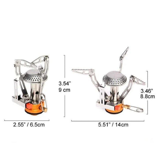 Portable Outdoor Camping Gas Cooker - Lightweight Aluminum Alloy Camp Stove for Picnic Cooking and Survival - Home Fads 