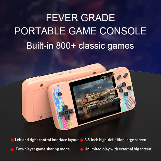 Portable Retro Handheld Gaming Console – 800 Classic Games, 3.5” HD Color Screen, 1080×680 Resolution - Home Fads 