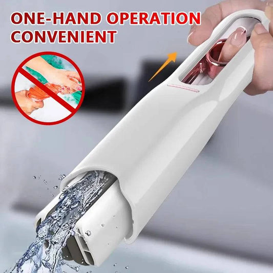 Portable Self-Squeeze Mini Mop with Powerful Absorbency - Ideal for Bathroom, Kitchen, and Car Cleaning - Home Fads 