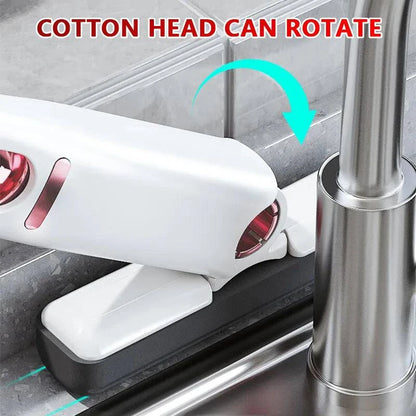 Portable Self-Squeeze Mini Mop with Powerful Absorbency - Ideal for Bathroom, Kitchen, and Car Cleaning - Home Fads 