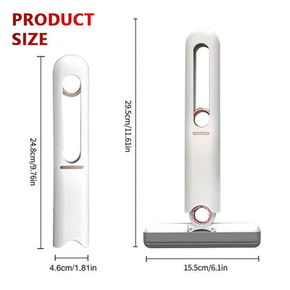 Portable Self-Squeeze Mini Mop with Powerful Absorbency - Ideal for Bathroom, Kitchen, and Car Cleaning - Home Fads 