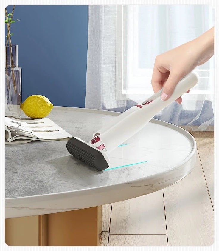 Portable Self-Squeeze Mini Mop with Powerful Absorbency - Ideal for Bathroom, Kitchen, and Car Cleaning - Home Fads 