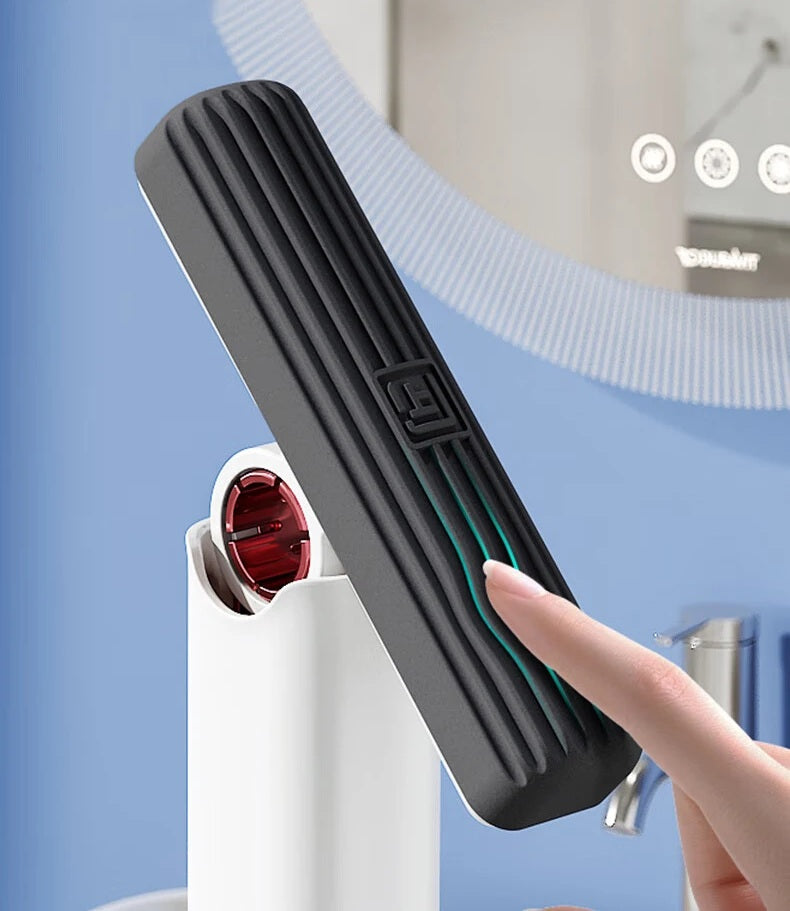 Portable Self-Squeeze Mini Mop with Powerful Absorbency - Ideal for Bathroom, Kitchen, and Car Cleaning - Home Fads 