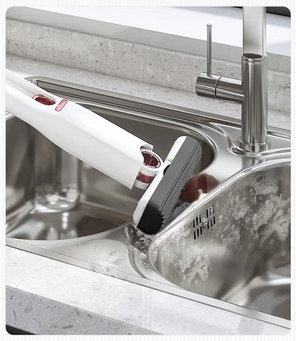 Portable Self-Squeeze Mini Mop with Powerful Absorbency - Ideal for Bathroom, Kitchen, and Car Cleaning - Home Fads 