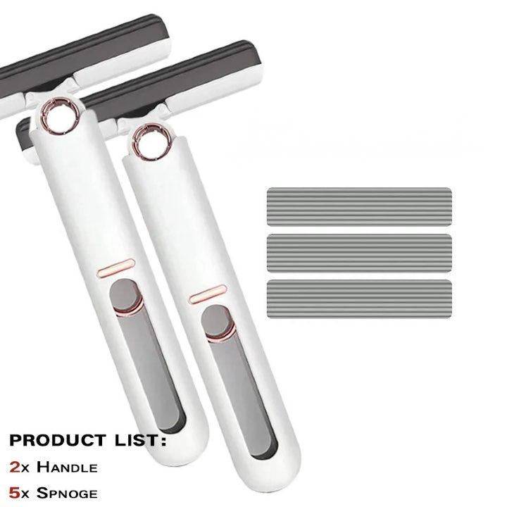 Portable Self-Squeeze Mini Mop with Powerful Absorbency - Ideal for Bathroom, Kitchen, and Car Cleaning - Home Fads 