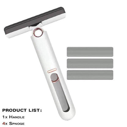 Portable Self-Squeeze Mini Mop with Powerful Absorbency - Ideal for Bathroom, Kitchen, and Car Cleaning - Home Fads 