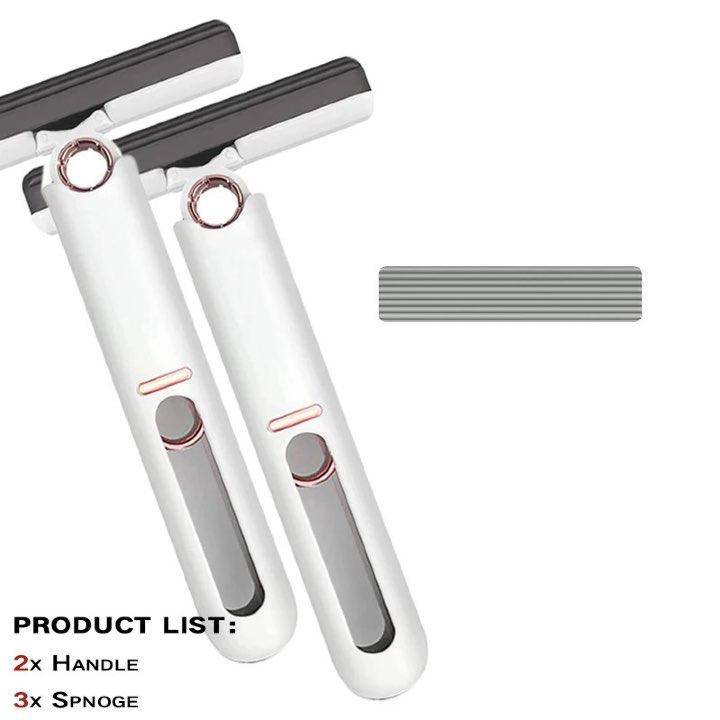 Portable Self-Squeeze Mini Mop with Powerful Absorbency - Ideal for Bathroom, Kitchen, and Car Cleaning - Home Fads 