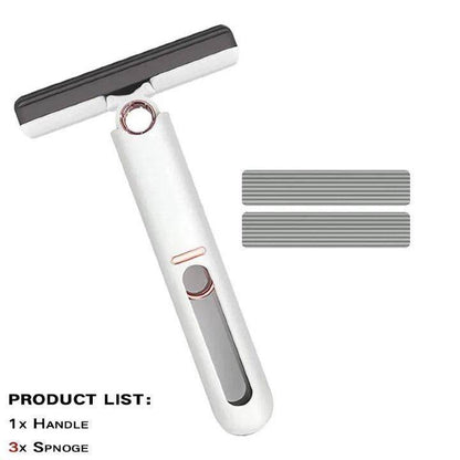 Portable Self-Squeeze Mini Mop with Powerful Absorbency - Ideal for Bathroom, Kitchen, and Car Cleaning - Home Fads 