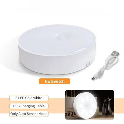 Portable Wireless Rechargeable LED Motion Sensor Night Light for Cabinets, Closets, Wardrobes, and Bedside - Home Fads 