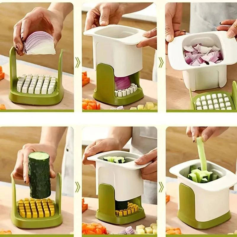 Practical Versatile Vegetable Chopper: Precision Onion Dicing, French Fries Cutting, and More - Home Fads