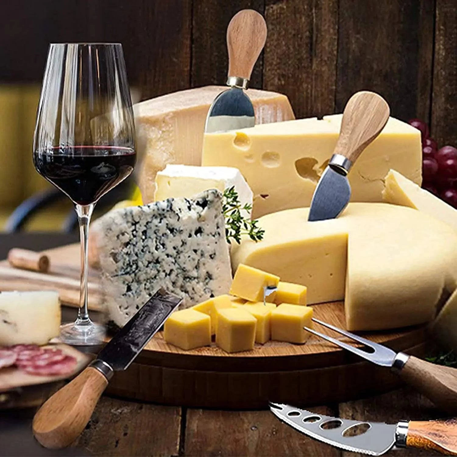 Premium 6-Piece Stainless Steel Cheese Cutlery Knife Set for Charcuterie Boards - Ideal Gift Idea - Home Fads 