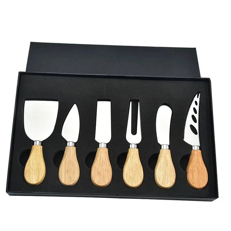 Premium 6-Piece Stainless Steel Cheese Cutlery Knife Set for Charcuterie Boards - Ideal Gift Idea - Home Fads 