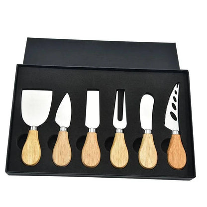 Premium 6-Piece Stainless Steel Cheese Cutlery Knife Set for Charcuterie Boards - Ideal Gift Idea - Home Fads 