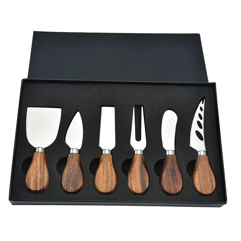 Premium 6-Piece Stainless Steel Cheese Cutlery Knife Set for Charcuterie Boards - Ideal Gift Idea - Home Fads 