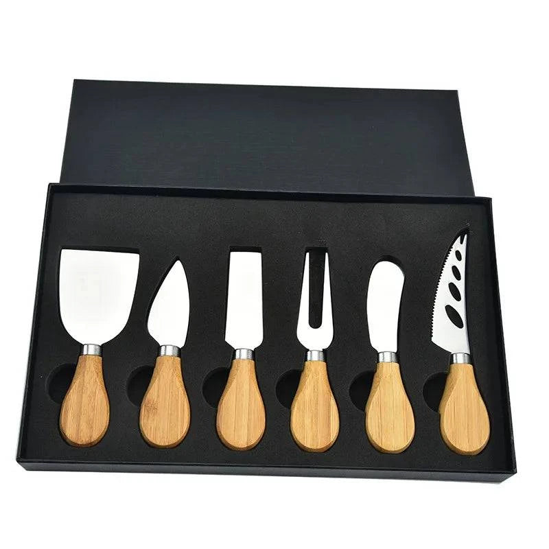Premium 6-Piece Stainless Steel Cheese Cutlery Knife Set for Charcuterie Boards - Ideal Gift Idea - Home Fads 