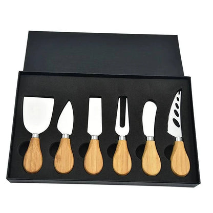 Premium 6-Piece Stainless Steel Cheese Cutlery Knife Set for Charcuterie Boards - Ideal Gift Idea - Home Fads 