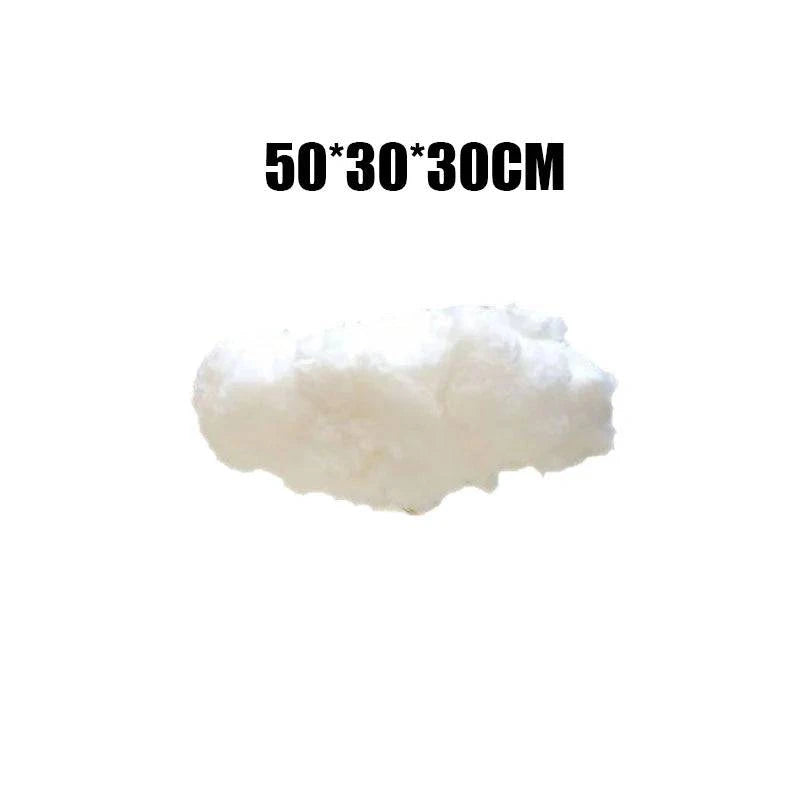 Premium Artificial White Cotton Cloud Wedding Background Decor Props - Ideal for Christmas, Birthday Parties, and Living Room DIY Hanging Decor - Home Fads 
