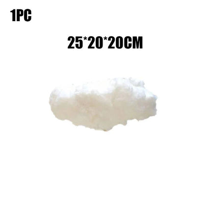 Premium Artificial White Cotton Cloud Wedding Background Decor Props - Ideal for Christmas, Birthday Parties, and Living Room DIY Hanging Decor - Home Fads 
