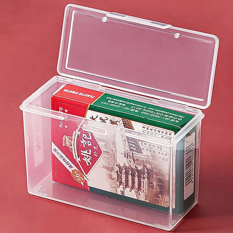 Premium Clear Polypropylene Playing Card Storage Case - Durable Transparent Box for Card Protection and Organization - Home Fads 
