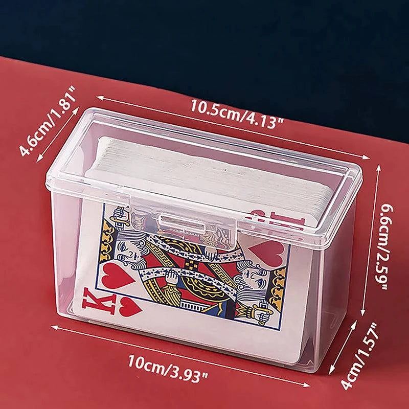 Premium Clear Polypropylene Playing Card Storage Case - Durable Transparent Box for Card Protection and Organization - Home Fads 
