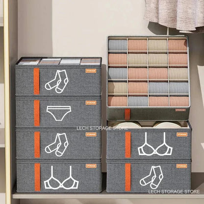 Premium Cloth Drawer Organizer for Wardrobe - Underwear, Socks, and Clothing Storage Box - Home Fads 