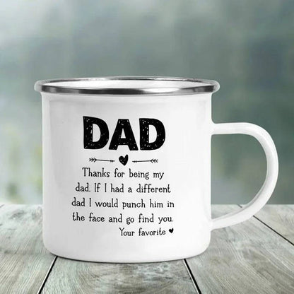 Premium Enamel Coffee Mug with Humorous Design - Perfect Gift Choice for Father's Day - Home Fads 