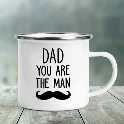 Premium Enamel Coffee Mug with Humorous Design - Perfect Gift Choice for Father's Day - Home Fads 