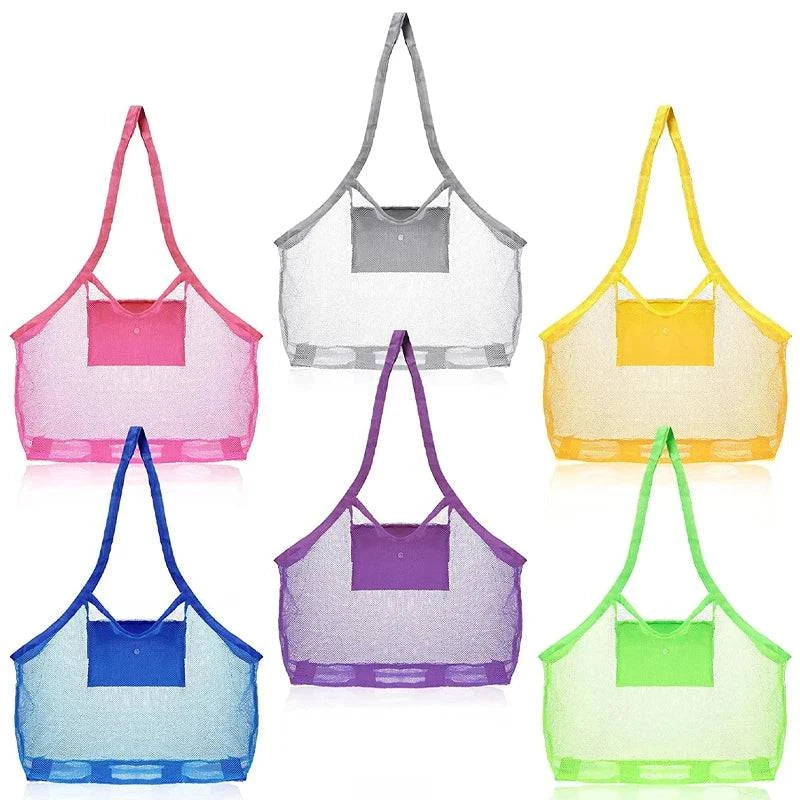 Premium Mesh Beach Tote Bag - Spacious Storage Solution for Children's Beach Essentials - Home Fads 
