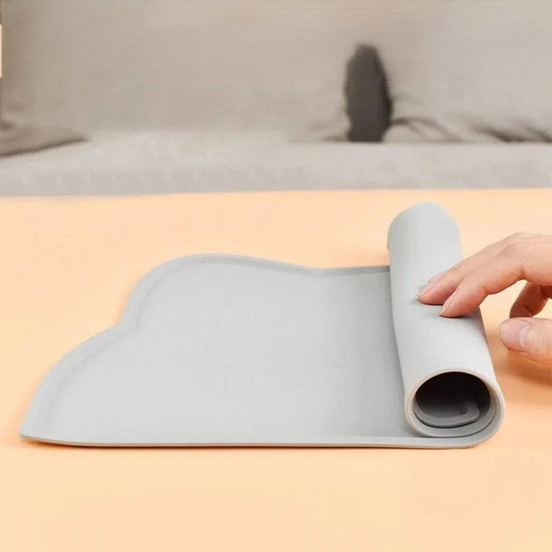 Premium Non-Slip Pet Feeding Mat: Waterproof Silicone with Raised Edge for Cats and Dogs - Home Fads 