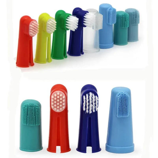 Premium Soft Pet Finger Toothbrush for Dogs and Cats - Gentle Dental Care Tool for Bad Breath, Tartar, and Teeth Cleaning - 1/3 Pieces - Home Fads 