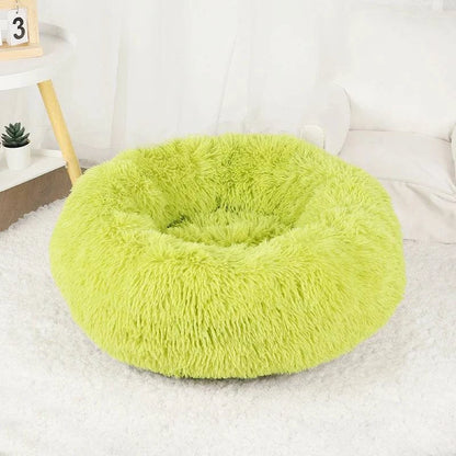 Premium Washable Plush Round Pet Bed for Dogs and Cats - Home Fads 