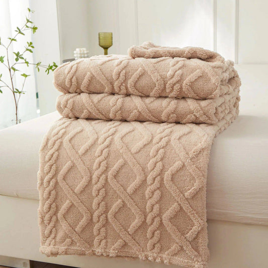 Premium Winter Sherpa Blanket: Soft Sofa Cover, Travel Wrap, Kids Bedspread - Luxurious Home Textile - Home Fads 