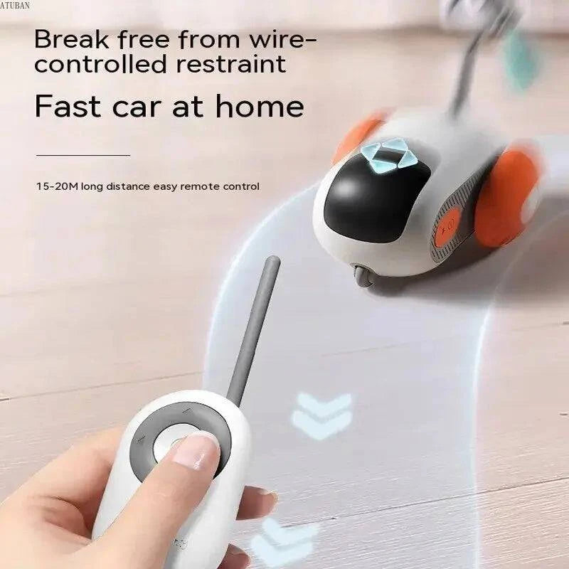 Premium Wireless Remote-Controlled Car Toy for Cats - Interactive Fun for Felines - Home Fads 