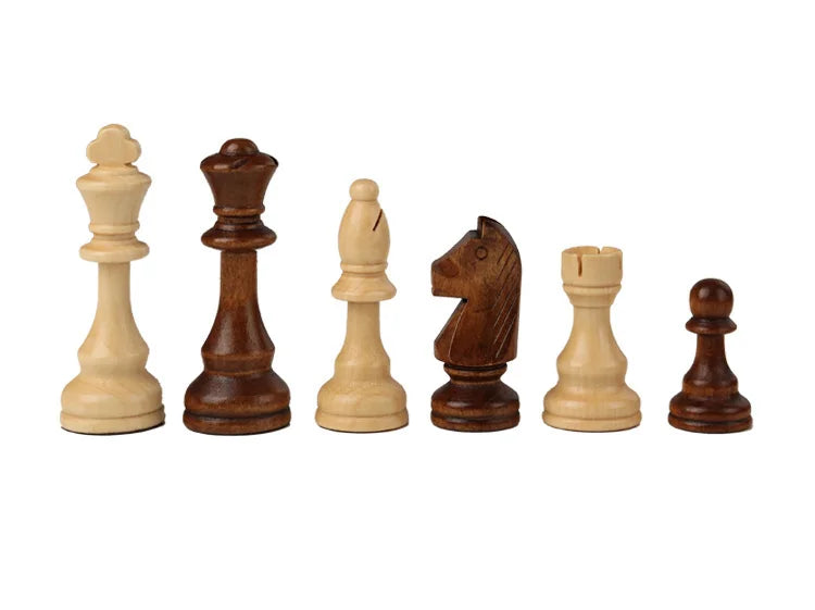 Premium Wooden Chess Set – Folding Walnut Chessboard with Handcrafted Solid Wood Pieces, Ideal Gift for Children & Classic Board Game Enthusiasts - Home Fads 