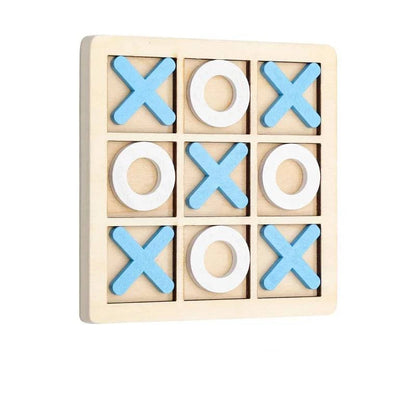 Premium Wooden Tic Tac Toe Board Game - Ideal for Family Fun and Outdoor Entertainment - Home Fads 