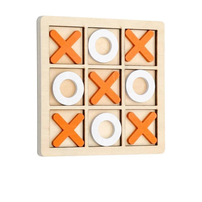 Premium Wooden Tic Tac Toe Board Game - Ideal for Family Fun and Outdoor Entertainment - Home Fads 