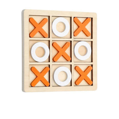Premium Wooden Tic Tac Toe Board Game - Ideal for Family Fun and Outdoor Entertainment - Home Fads 
