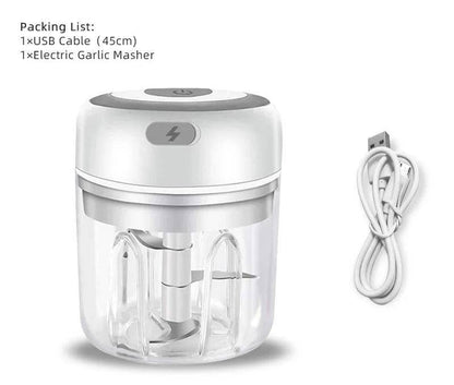 Professional Electric Mini Garlic Chopper & Food Processor - USB Rechargeable - Home Fads 