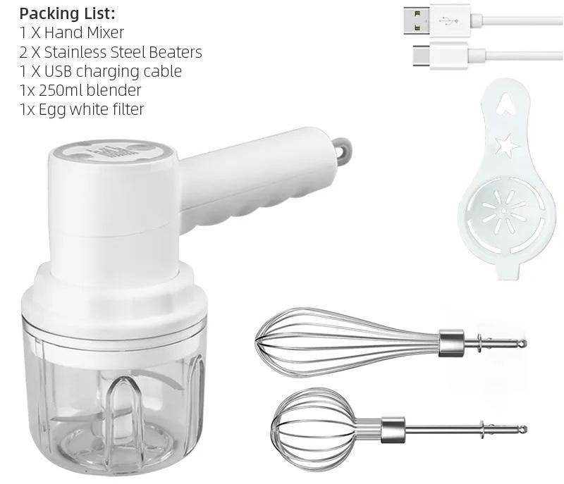 Professional Electric Mini Garlic Chopper & Food Processor - USB Rechargeable - Home Fads 