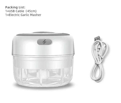 Professional Electric Mini Garlic Chopper & Food Processor - USB Rechargeable - Home Fads 