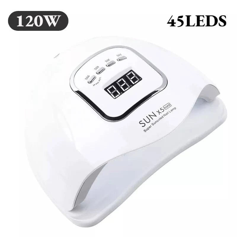 Professional LED UV Nail Drying Lamps - 168W, 280W, 120W, and 80W Options with Auto Sensor - Home Fads 