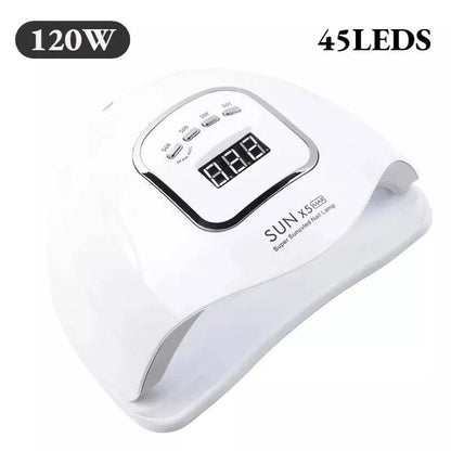 Professional LED UV Nail Drying Lamps - 168W, 280W, 120W, and 80W Options with Auto Sensor - Home Fads 