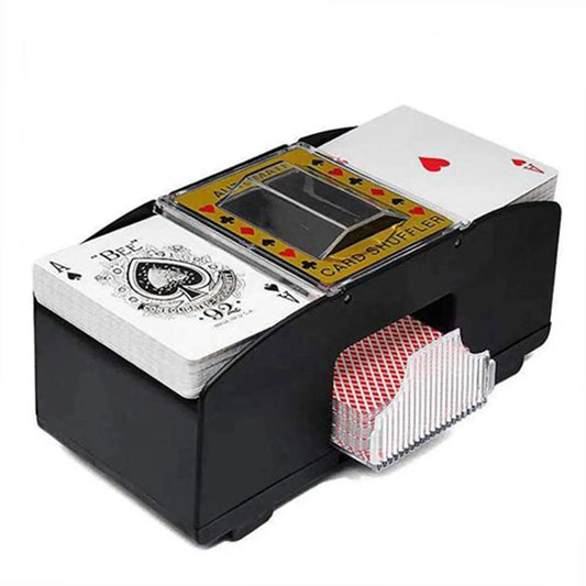 Professional-grade Automatic Card Shuffler for Poker, Bridge, and Home Games: Effortless Shuffling Solution - Home Fads 