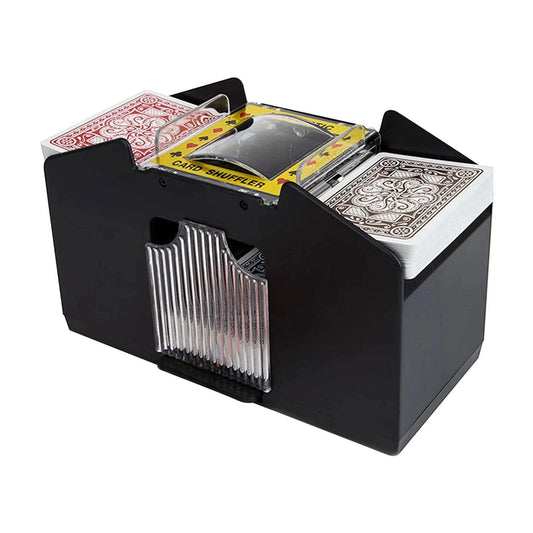 Professional-grade Automatic Card Shuffler for Poker, Bridge, and Home Games: Effortless Shuffling Solution - Home Fads 