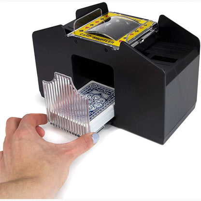 Professional-grade Automatic Card Shuffler for Poker, Bridge, and Home Games: Effortless Shuffling Solution - Home Fads 