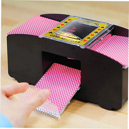 Professional-grade Automatic Card Shuffler for Poker, Bridge, and Home Games: Effortless Shuffling Solution - Home Fads 