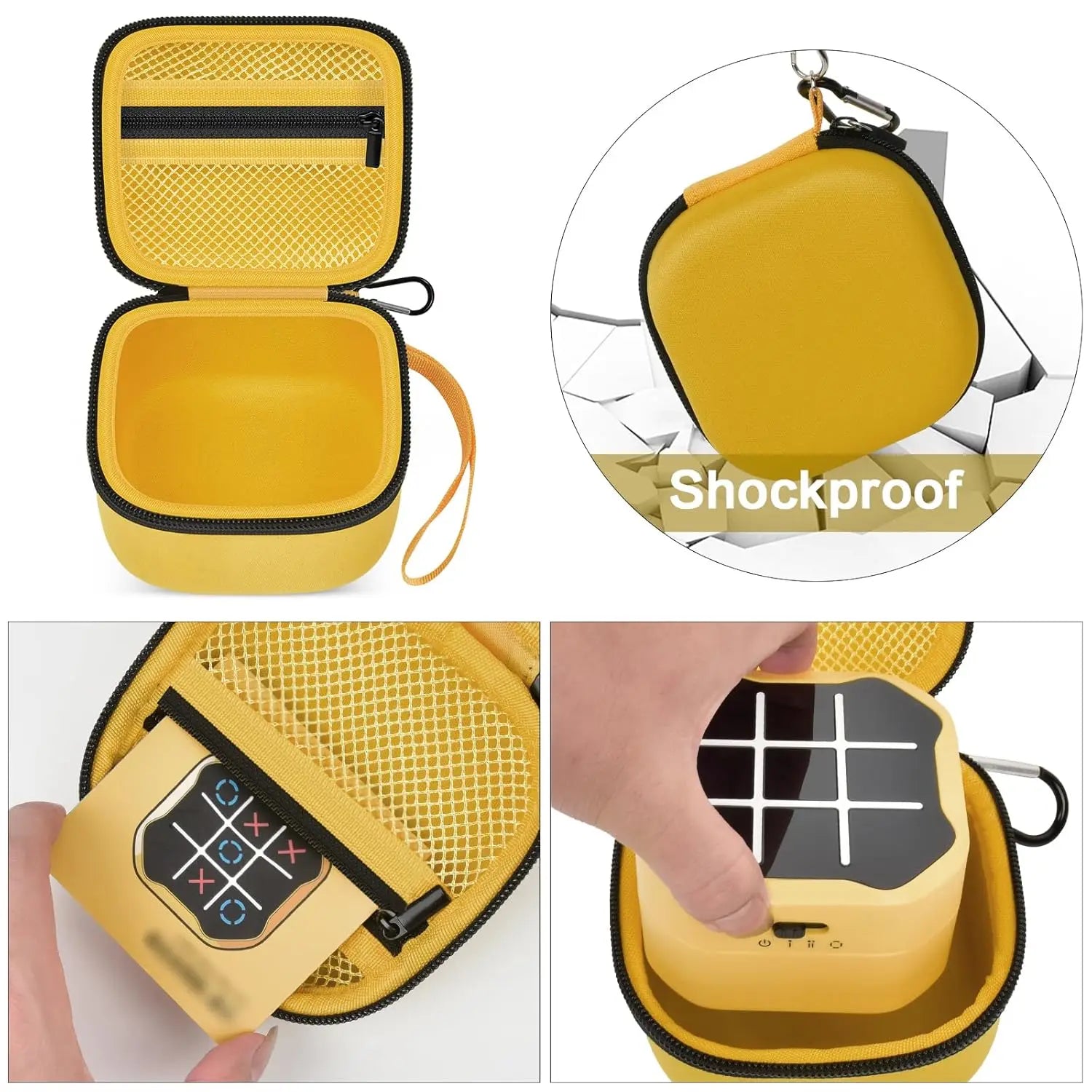 Protective Case for Tic Tac Toe Bolt Game – 3-in-1 Handheld Puzzle Game Console, Fidget Toys & Accessories Storage Organizer - Home Fads 